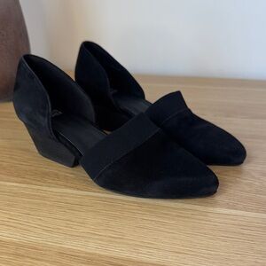 EILEEN FISHWR Elegant Black SUEDE Women's Shoes